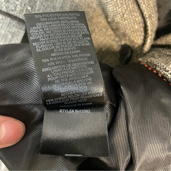 🐑 TNA Tweed Wool-Blend Blazer w/ Elbow Patches – Small – Equestrian Academia - Picture 9 of 10